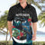 Personalised Valentine's Day New Zealand Hawaiian Shirt Tui Bird Couple Kowhaiwhai Mix Pohutukawa