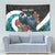 Personalised Valentine's Day New Zealand Tapestry Tui Bird Couple Kowhaiwhai Mix Pohutukawa