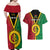 Personalised Hapi Independens Dei Vanuatu Couples Matching Off Shoulder Maxi Dress and Hawaiian Shirt