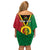 Personalised Hapi Independens Dei Vanuatu Off Shoulder Short Dress