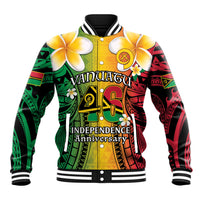 Vanuatu Independence Day Baseball Jacket Long God Yumi Stanap Happy 46th Anniversary LT14 Unisex Reggae - Polynesian Pride