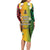 Vanuatu Independence Day Long Sleeve Bodycon Dress Long God Yumi Stanap Happy 44th Anniversary