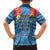 Fiji Day Family Matching Puletasi and Hawaiian Shirt Happy 54 Years Of Independence Tapa Pattern Blue