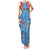 Fiji Day Family Matching Tank Maxi Dress and Hawaiian Shirt Happy 54 Years Of Independence Tapa Pattern Blue