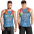 Fiji Day Men Tank Top Happy 54 Years Of Independence Tapa Pattern Blue