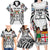 Fiji Day Family Matching Long Sleeve Bodycon Dress and Hawaiian Shirt Happy 54 Years Of Independence Tapa Pattern White