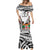 Fiji Day Mermaid Dress Happy 54 Years Of Independence Tapa Pattern White