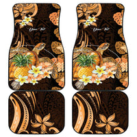 Personalised Aloha Hawaii Lanai Island Car Mats Pineapple Isle Map Sea Turtle Plumeria LT14 - Polynesian Pride
