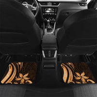 Personalised Aloha Hawaii Lanai Island Car Mats Pineapple Isle Map Sea Turtle Plumeria LT14 Set 2pcs - Back Orange - Polynesian Pride