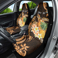 Personalised Aloha Hawaii Lanai Island Car Seat Cover Pineapple Isle Map Sea Turtle Plumeria LT14 - Polynesian Pride