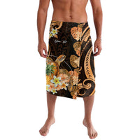 Personalised Aloha Hawaii Lanai Island Lavalava Pineapple Isle Map Sea Turtle Plumeria LT14 Orange - Polynesian Pride