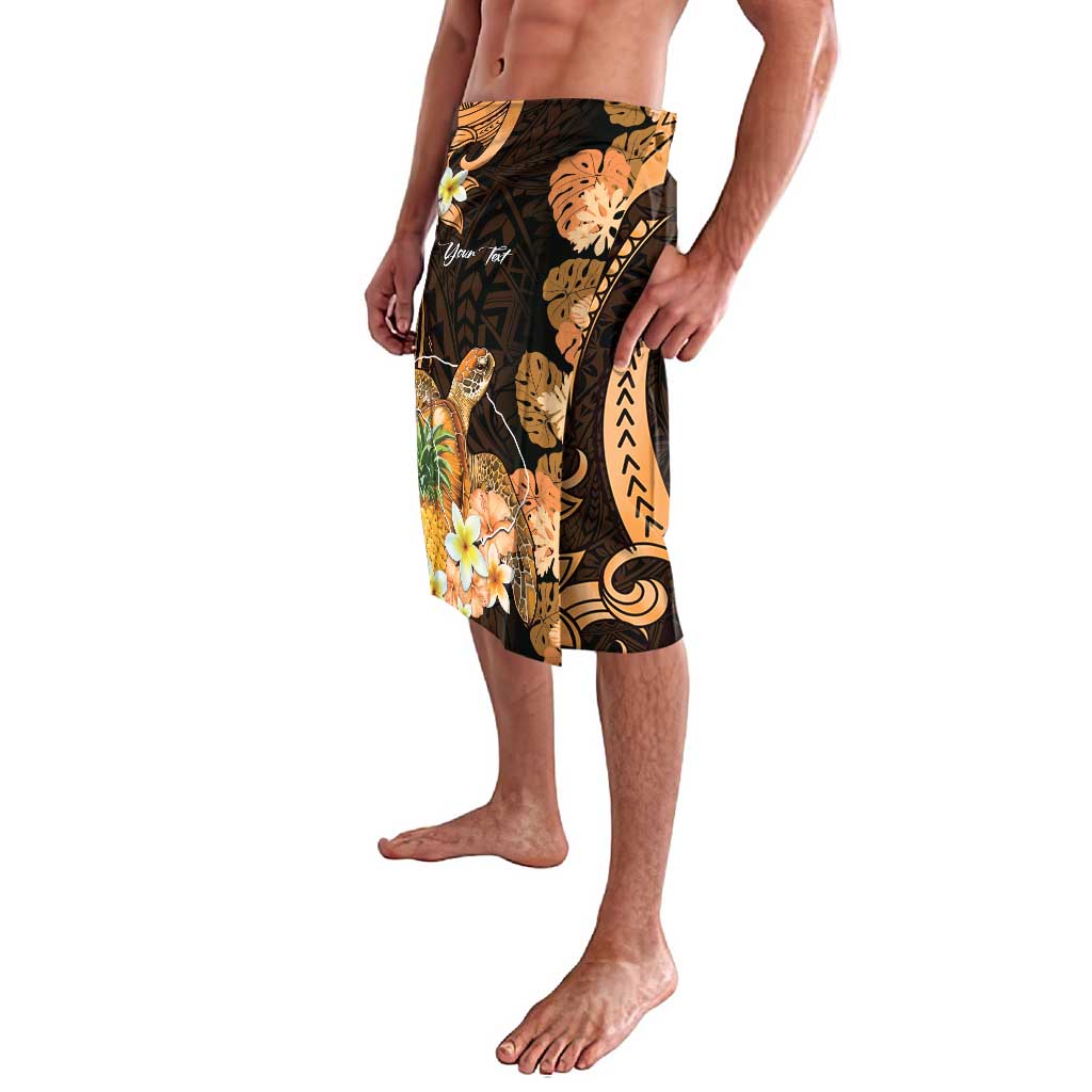 Personalised Aloha Hawaii Lanai Island Lavalava Pineapple Isle Map Sea Turtle Plumeria LT14 - Polynesian Pride