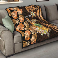 Personalised Aloha Hawaii Lanai Island Quilt Pineapple Isle Map Sea Turtle Plumeria LT14 - Polynesian Pride