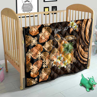 Personalised Aloha Hawaii Lanai Island Quilt Pineapple Isle Map Sea Turtle Plumeria LT14 - Polynesian Pride