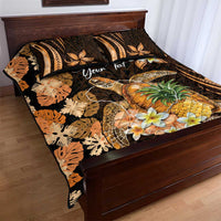 Personalised Aloha Hawaii Lanai Island Quilt Bed Set Pineapple Isle Map Sea Turtle Plumeria LT14 - Polynesian Pride