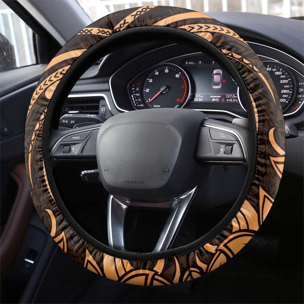 Aloha Hawaii Lanai Island Steering Wheel Cover Pineapple Isle Map Sea Turtle Plumeria LT14 - Polynesian Pride