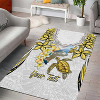 Personalised Aloha Hawaii Niihau Island Area Rug Forbidden Isle Map Shell Lei LT14 - Polynesian Pride