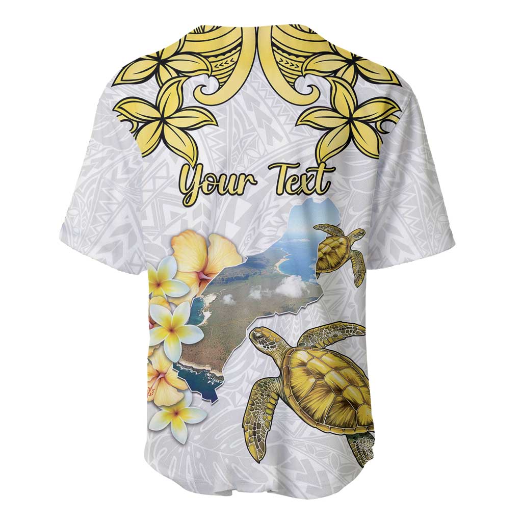 Personalised Aloha Hawaii Niihau Island Baseball Jersey Forbidden Isle Map Shell Lei LT14 - Polynesian Pride