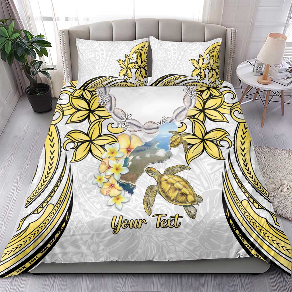 Personalised Aloha Hawaii Niihau Island Bedding Set Forbidden Isle Map Shell Lei LT14 - Polynesian Pride