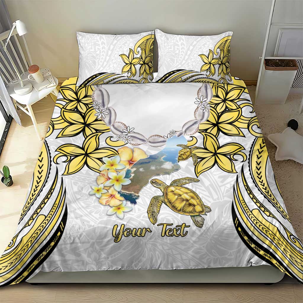 Personalised Aloha Hawaii Niihau Island Bedding Set Forbidden Isle Map Shell Lei LT14 - Polynesian Pride