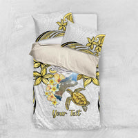 Personalised Aloha Hawaii Niihau Island Bedding Set Forbidden Isle Map Shell Lei LT14 US Twin 172cm x 218cm Yellow - Polynesian Pride