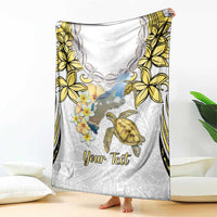 Personalised Aloha Hawaii Niihau Island Blanket Forbidden Isle Map Shell Lei LT14 - Polynesian Pride