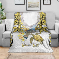 Personalised Aloha Hawaii Niihau Island Blanket Forbidden Isle Map Shell Lei LT14 - Polynesian Pride