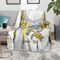 Personalised Aloha Hawaii Niihau Island Blanket Forbidden Isle Map Shell Lei LT14 - Polynesian Pride