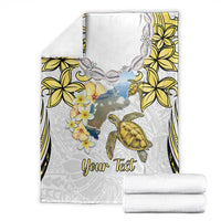 Personalised Aloha Hawaii Niihau Island Blanket Forbidden Isle Map Shell Lei LT14 - Polynesian Pride