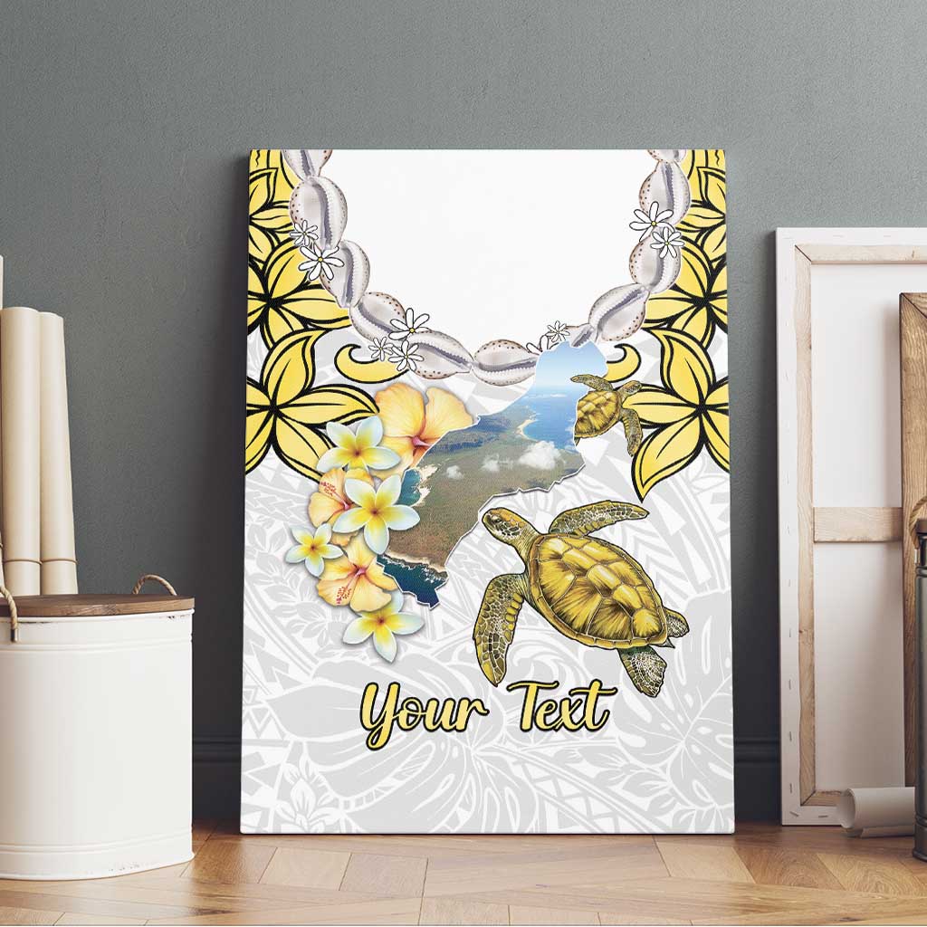 Personalised Aloha Hawaii Niihau Island Canvas Wall Art Forbidden Isle Map Shell Lei LT14 - Polynesian Pride