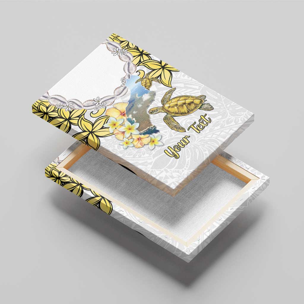 Personalised Aloha Hawaii Niihau Island Canvas Wall Art Forbidden Isle Map Shell Lei LT14 - Polynesian Pride