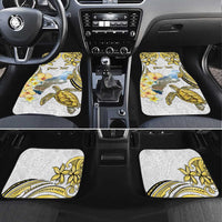 Personalised Aloha Hawaii Niihau Island Car Mats Forbidden Isle Map Shell Lei LT14 Set 4pcs Yellow - Polynesian Pride