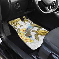 Personalised Aloha Hawaii Niihau Island Car Mats Forbidden Isle Map Shell Lei LT14 - Polynesian Pride