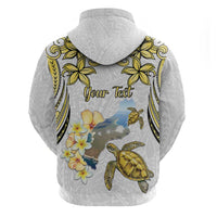 Personalised Aloha Hawaii Niihau Island Hoodie Forbidden Isle Map Shell Lei LT14 - Polynesian Pride