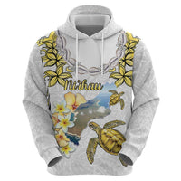 Personalised Aloha Hawaii Niihau Island Hoodie Forbidden Isle Map Shell Lei LT14 - Polynesian Pride
