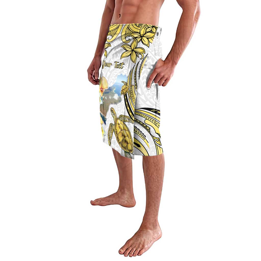 Personalised Aloha Hawaii Niihau Island Lavalava Forbidden Isle Map Shell Lei LT14 - Polynesian Pride