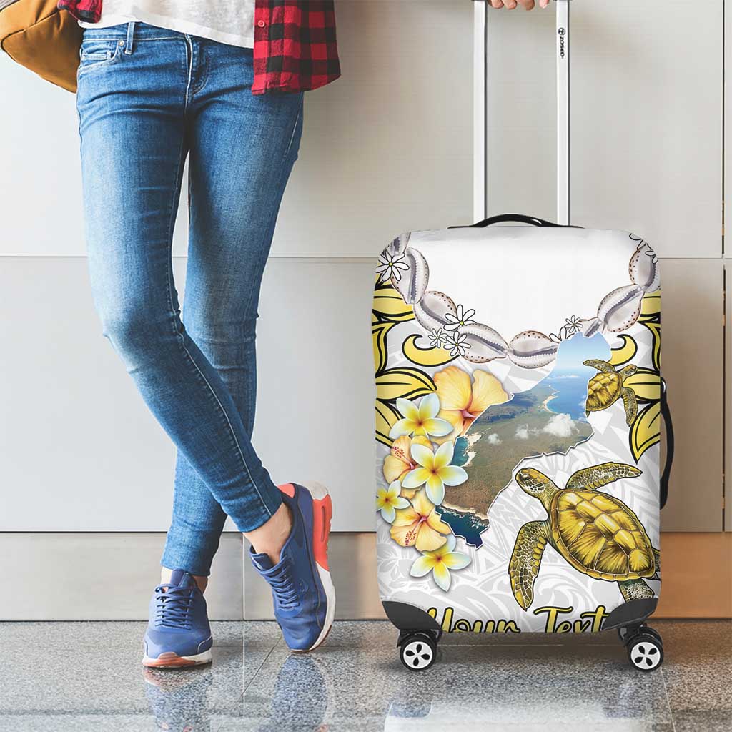 Personalised Aloha Hawaii Niihau Island Luggage Cover Forbidden Isle Map Shell Lei LT14 - Polynesian Pride