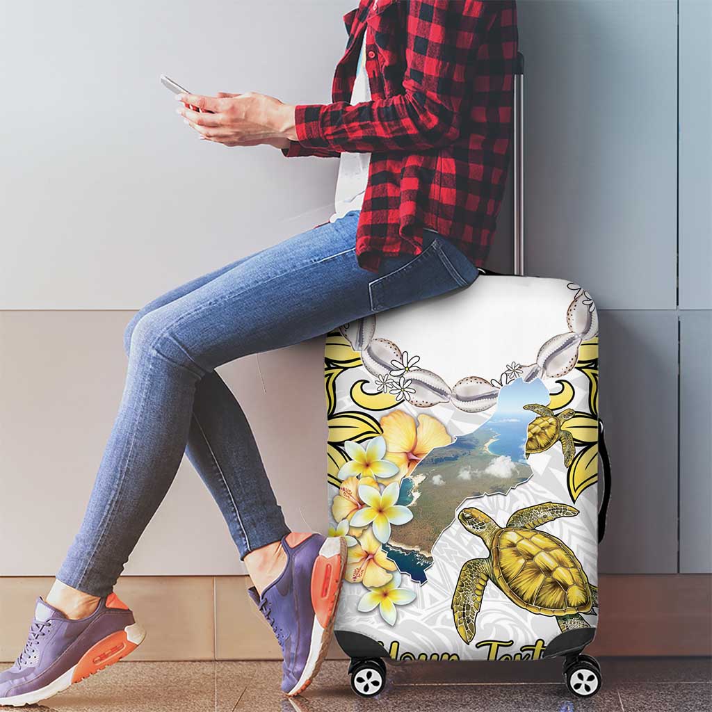 Personalised Aloha Hawaii Niihau Island Luggage Cover Forbidden Isle Map Shell Lei LT14 - Polynesian Pride