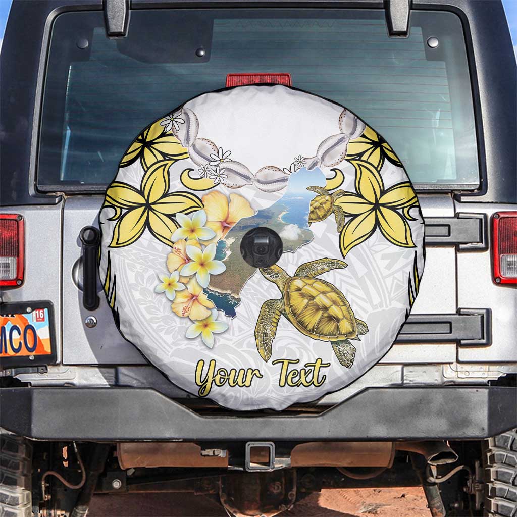 Personalised Aloha Hawaii Niihau Island Spare Tire Cover Forbidden Isle Map Shell Lei LT14 Yellow - Polynesian Pride