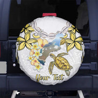 Personalised Aloha Hawaii Niihau Island Spare Tire Cover Forbidden Isle Map Shell Lei LT14 No hole Yellow - Polynesian Pride