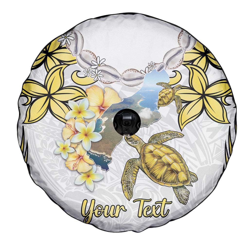 Personalised Aloha Hawaii Niihau Island Spare Tire Cover Forbidden Isle Map Shell Lei LT14 - Polynesian Pride