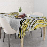 Personalised Aloha Hawaii Niihau Island Tablecloth Forbidden Isle Map Shell Lei LT14 - Polynesian Pride