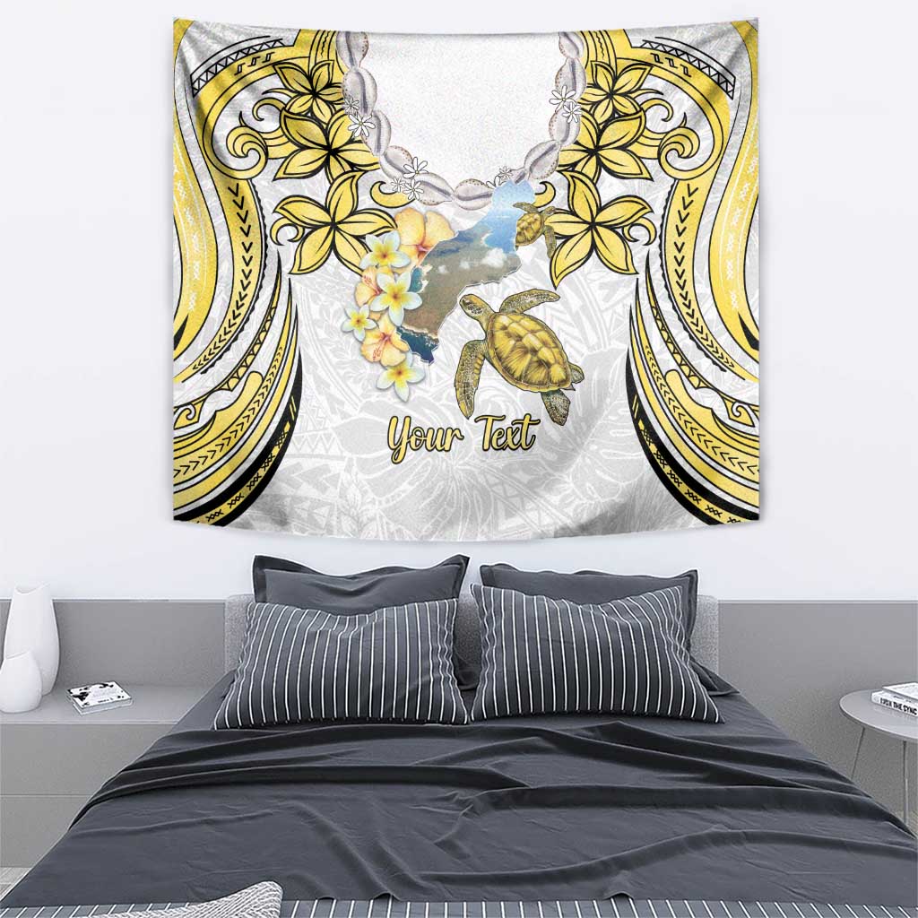 Personalised Aloha Hawaii Niihau Island Tapestry Forbidden Isle Map Shell Lei LT14 - Polynesian Pride