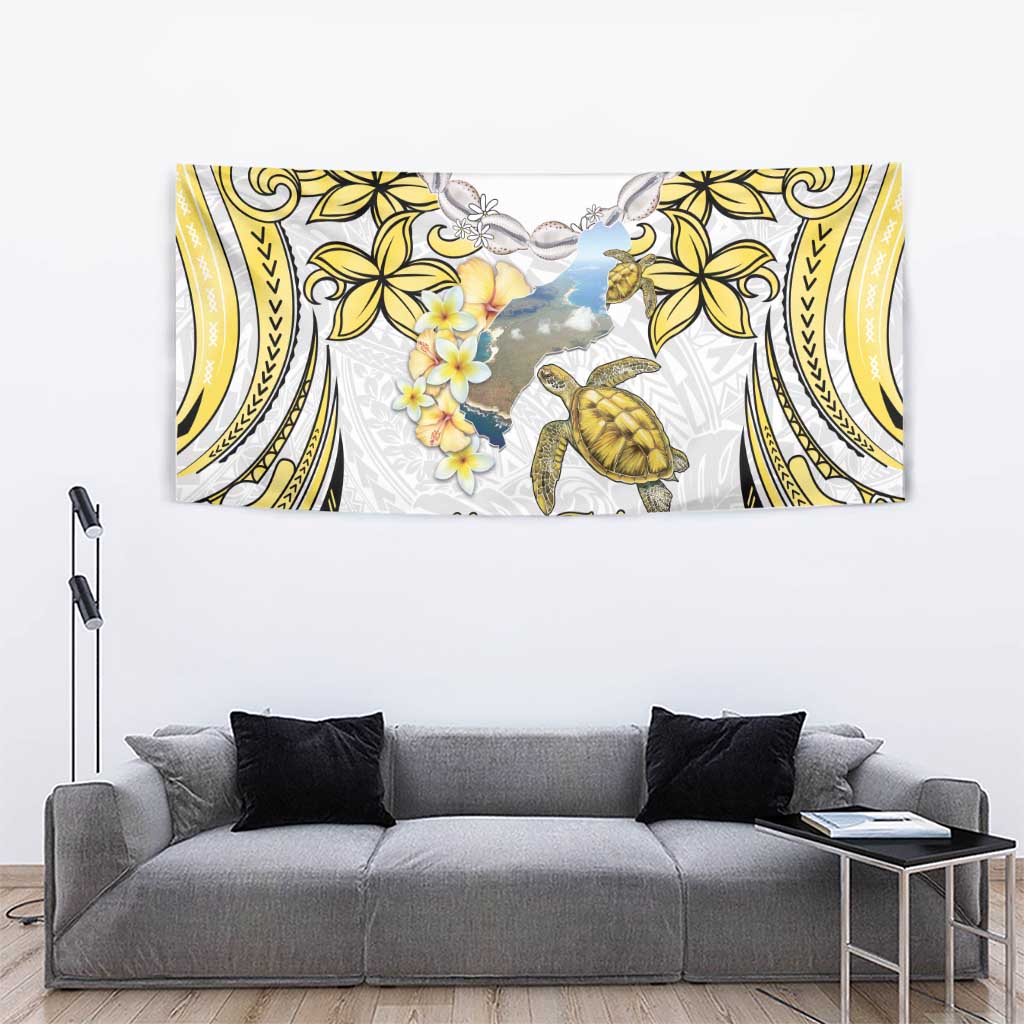 Personalised Aloha Hawaii Niihau Island Tapestry Forbidden Isle Map Shell Lei LT14 - Polynesian Pride