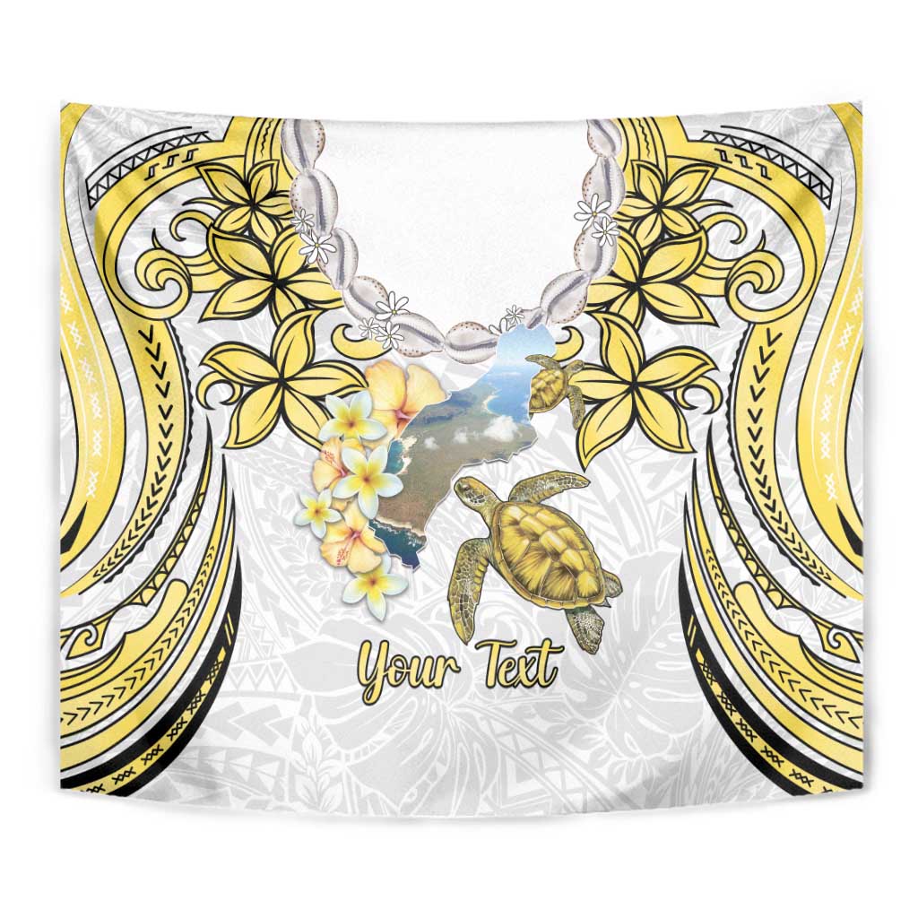 Personalised Aloha Hawaii Niihau Island Tapestry Forbidden Isle Map Shell Lei LT14 - Polynesian Pride