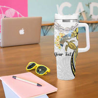 Personalised Aloha Hawaii Niihau Island Tumbler With Handle Forbidden Isle Map Shell Lei LT14 - Polynesian Pride