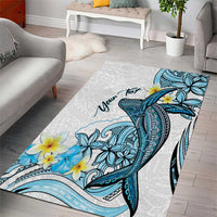 Personalised Aloha Hawaii Kahoolawe Island Area Rug Target Isle Map With Humpback Whale LT14 - Polynesian Pride