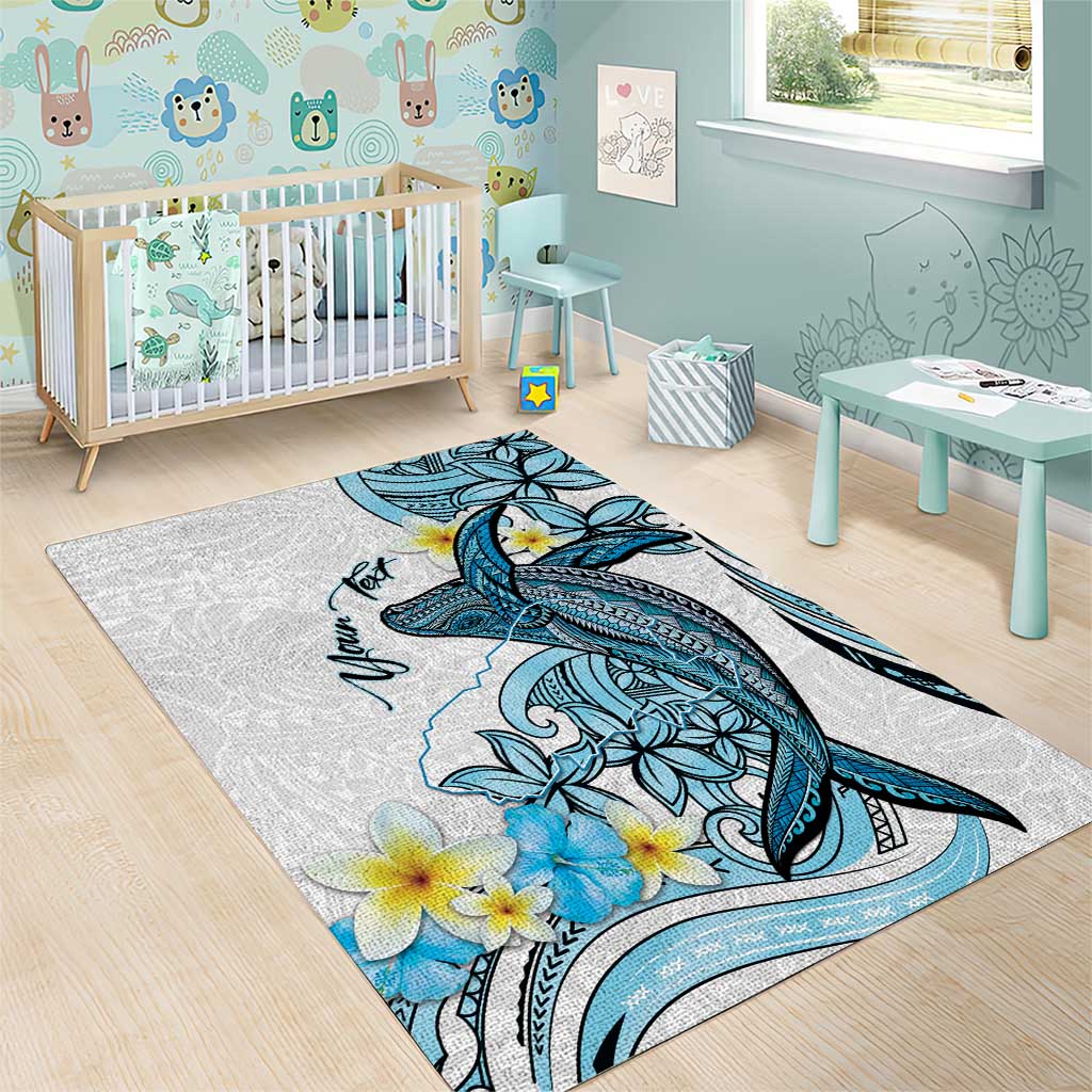 Personalised Aloha Hawaii Kahoolawe Island Area Rug Target Isle Map With Humpback Whale LT14 - Polynesian Pride
