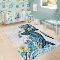 Personalised Aloha Hawaii Kahoolawe Island Area Rug Target Isle Map With Humpback Whale LT14 - Polynesian Pride