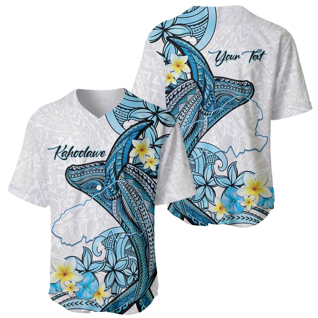Personalised Aloha Hawaii Kahoolawe Island Baseball Jersey Target Isle Map With Humpback Whale LT14 - Polynesian Pride
